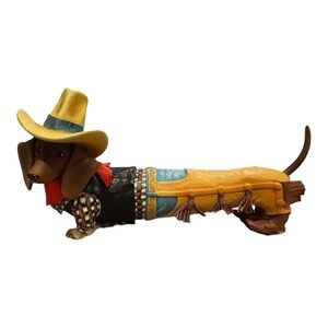 Westland Hot Diggity Dog Cowboy 7” Get A Long Little Doggie Dachshund Figure